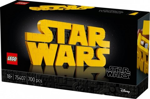 Klocki star wars 75407 logo star wars zbudowane z klocków