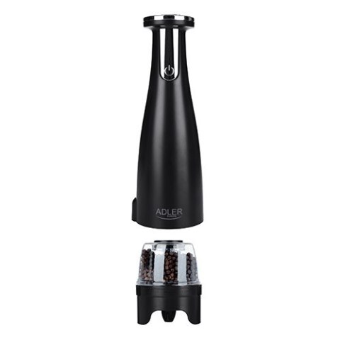 AD 4449 black Młynek do przypraw, soli i pieprzu - zestaw 3 młynków - usb