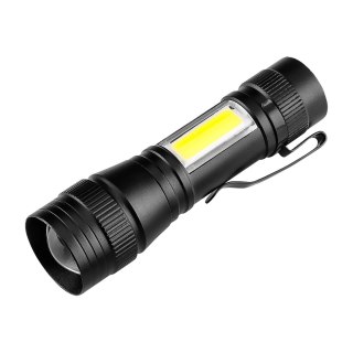 Latarka akumulatorowa XPE+COB 220 lm, wielokrotność 12 szt.