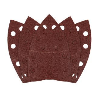 Papiery ścierne na rzep, żelazko 102 x 152 mm, P100, 5 szt., z 11 otworami