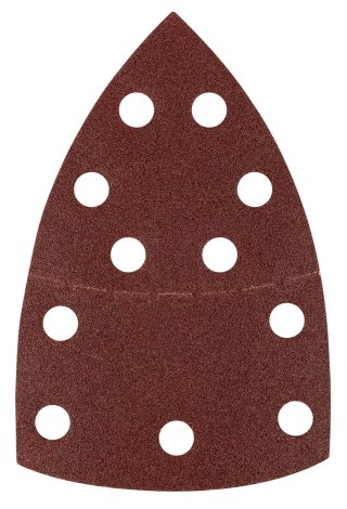 Papiery ścierne na rzep, żelazko 102 x 152 mm, P100, 5 szt., z 11 otworami
