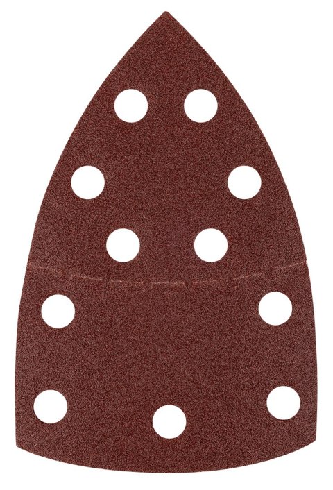 Papiery ścierne na rzep, żelazko 102 x 152 mm, P100, 5 szt., z 11 otworami