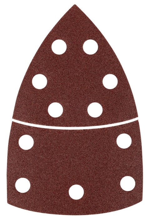 Papiery ścierne na rzep, żelazko 102 x 152 mm, P100, 5 szt., z 11 otworami
