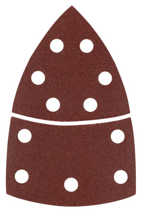 Papiery ścierne na rzep, żelazko 102 x 152 mm, P120, 5 szt., z 11 otworami