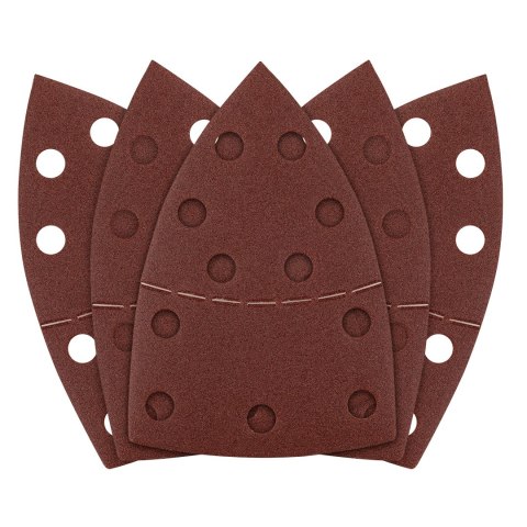 Papiery ścierne na rzep, żelazko 102 x 152 mm, P150, 5 szt., z 11 otworami