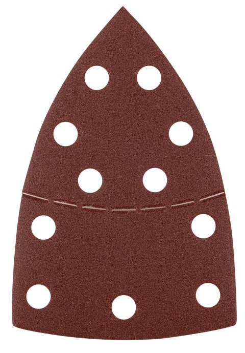 Papiery ścierne na rzep, żelazko 102 x 152 mm, P150, 5 szt., z 11 otworami