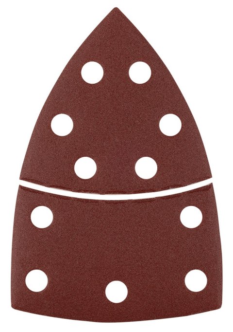 Papiery ścierne na rzep, żelazko 102 x 152 mm, P180, 5 szt., z 11 otworami