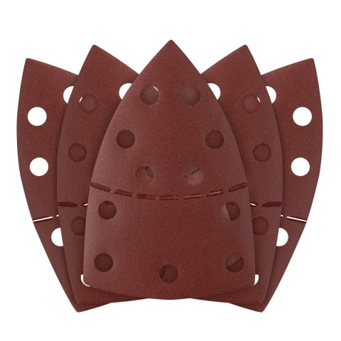 Papiery ścierne na rzep, żelazko 102 x 152 mm, P240, 5 szt., z 11 otworami