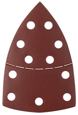 Papiery ścierne na rzep, żelazko 102 x 152 mm, P240, 5 szt., z 11 otworami