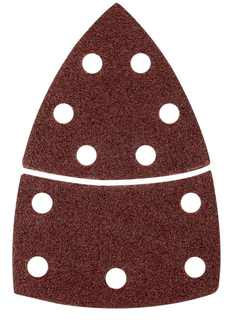 Papiery ścierne na rzep, żelazko 102 x 152 mm, P40, 5 szt., z 11 otworami
