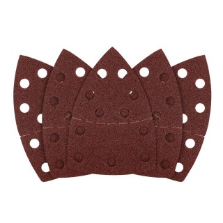 Papiery ścierne na rzep, żelazko 102 x 152 mm, P60, 5 szt., z 11 otworami