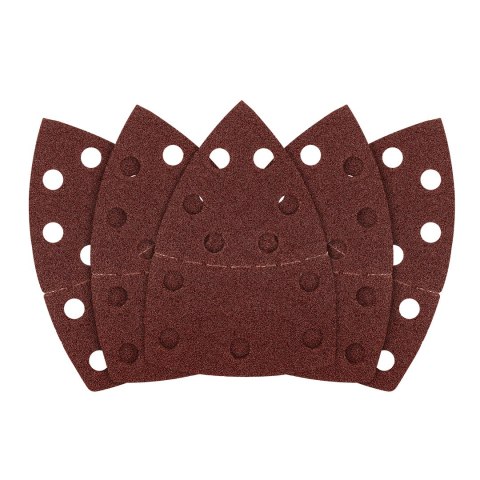 Papiery ścierne na rzep, żelazko 102 x 152 mm, P60, 5 szt., z 11 otworami