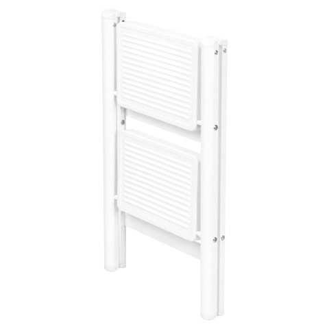 Drabinka 2-stopniowa metalowa EASYSTEP składana WHITE