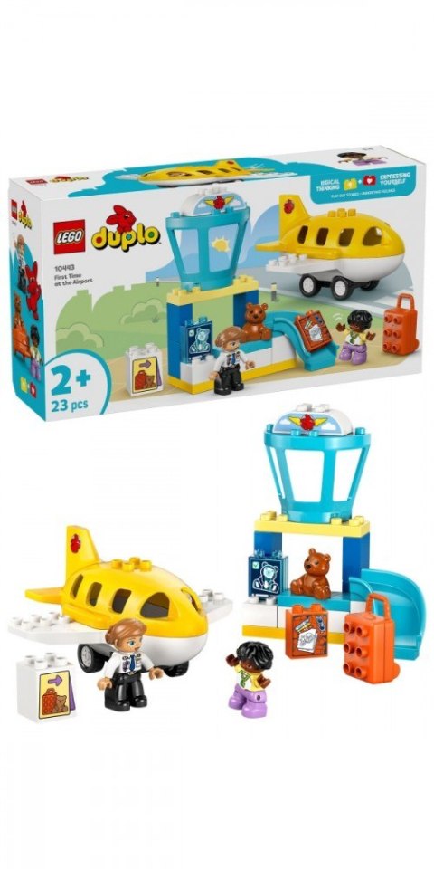 Klocki duplo 10443 pierwszy raz: na lotnisku