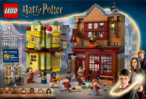 Klocki harry potter 76452 markowy sprzęt do quidditcha i lodziarnia