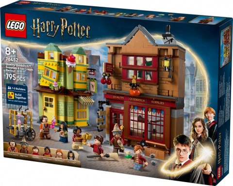 Klocki harry potter 76452 markowy sprzęt do quidditcha i lodziarnia