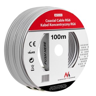 Kabel koncentryczny Maclean, Przewód antenowy satelitarny, 1.0CCS RG6, 100M, MCTV-572