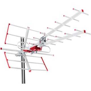 Antena TV DVB-T/T2 HEVC Maclean, aktywna, zewnętrzna combo, filtr Lte, UHF/VHF max 100dBV, MCTV-855A