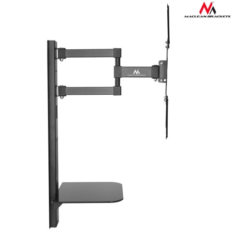 Uchwyt / wieszak do TV z półką Maclean, VESA 400x400, 32"-55", 30kg, MC-772