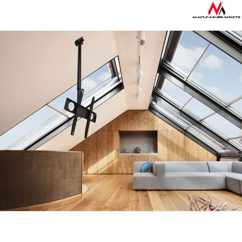 Uchwyt / wieszak sufitowy do TV Maclean, max VESA 400x400, 32-65", 50kg, MC-631