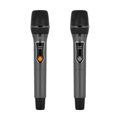 Aktywna kolumna głośnikowa (z 2 mikrofonami bezprzewodowymi UHF, SD, Bluetooth, FM, USB, LED) 60 Watt