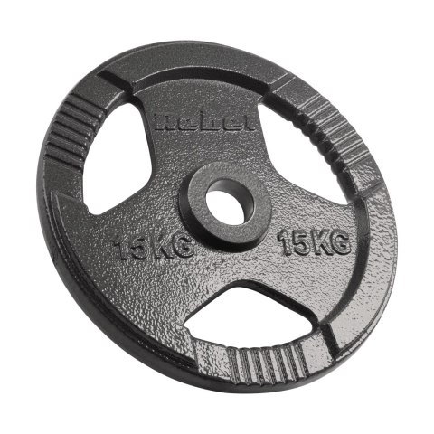 Obciążenie żeliwne olimpijskie zestaw 2x15kg, otwór 51mm, talerz z uchwytami, REBEL ACTIVE