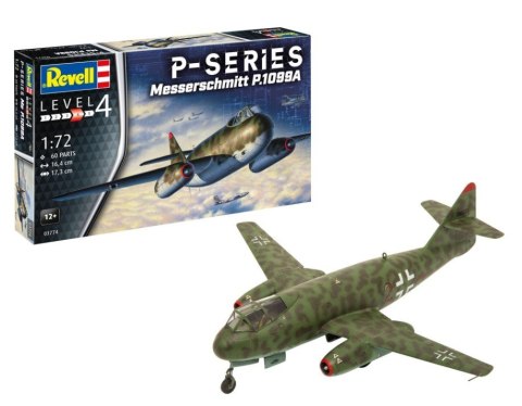 Model plastikowy samolot messerschmitt p.1099a-p-ser 1/72