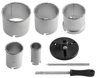 Otwornice wolframowe 32-83 mm, zestaw 8 szt.