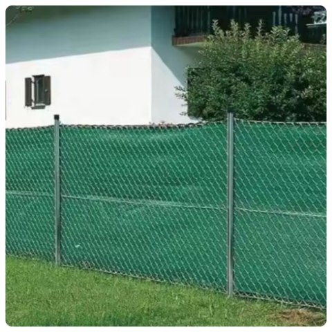 Siatka Cieniująca Na Ogrodzenie Płot Maskująca Zielona 1.5M 10M 140g/m?