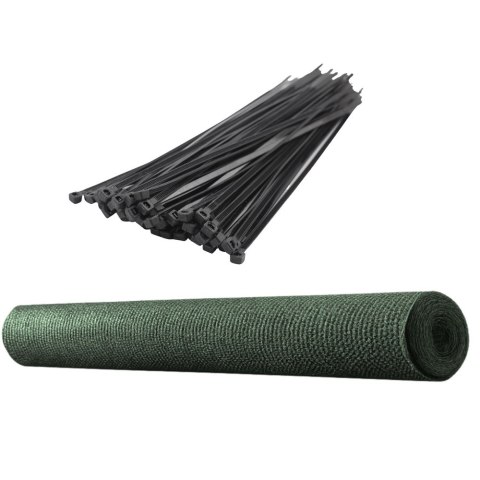 Siatka Cieniująca Na Ogrodzenie Płot Maskująca Zielona 1.5M 10M 140g/m?