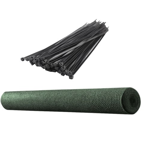 Siatka Cieniująca Na Ogrodzenie Płot Maskująca Zielona 1.5M 25M 140g/m?