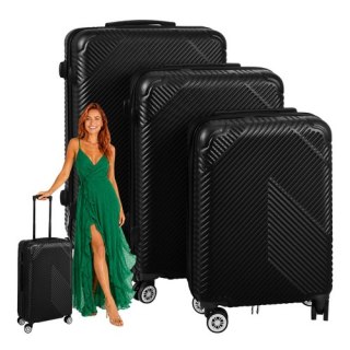Zestaw walizek 3w1- czarne Trizand 26661