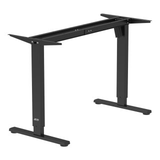 Biurko elektryczne regulacja wys. Ergo Office, max wys. 1160mm, max - 80 kg, bez blatu do pracy stojąco siedzącej, czarne, ER-40