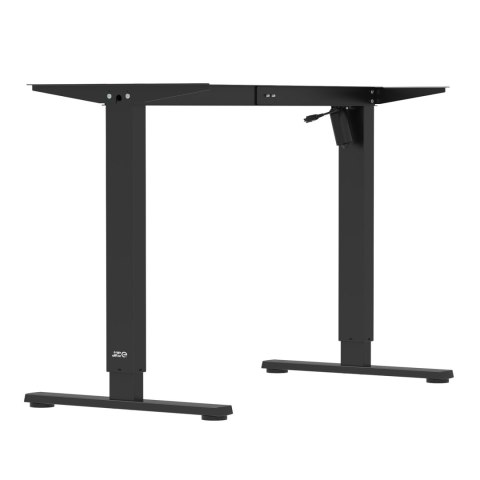 Biurko elektryczne regulacja wys. Ergo Office, max wys. 1160mm, max - 80 kg, bez blatu do pracy stojąco siedzącej, czarne, ER-40
