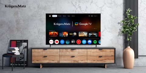 Telewizor Kruger&Matz 50" UHD Google TV 5.0 DVB-T2/T/C H.265 HEVC