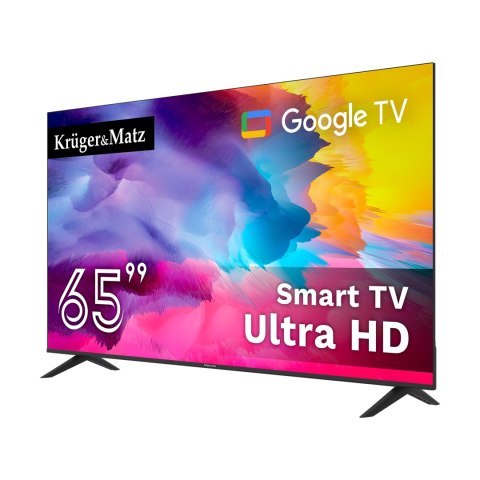 Telewizor Kruger&Matz 65" UHD Google TV 5.0 DVB-T2/T/C H.265 HEVC
