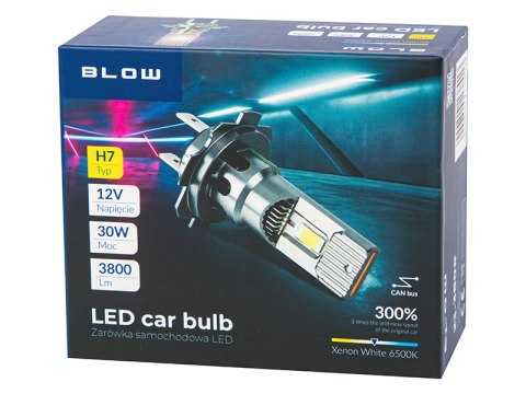 23-380# Żarówka samochodowa h7 led 12v/30w 2szt.