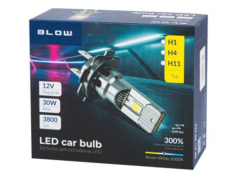 23-381# Żarówka samochodowa h1 led 12v/30w`