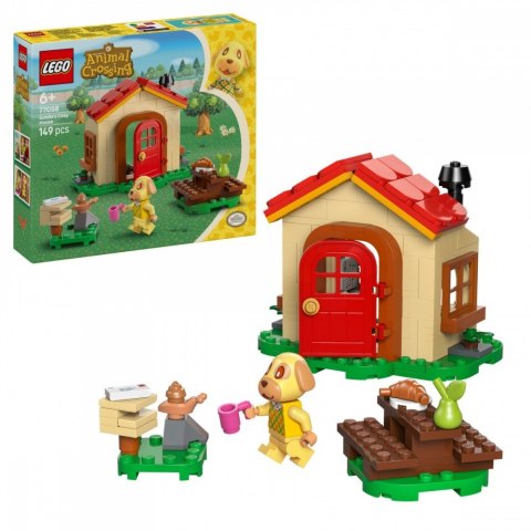Klocki animal crossing 77058 przytulny dom goldie