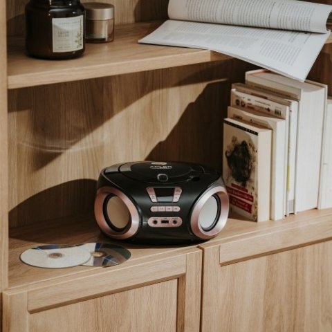 AD 1181 black copper Radio boombox cd-mp3 | usb | fm radio | aux | gniazdo słuchawkowe