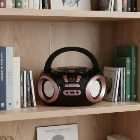 AD 1181 black copper Radio boombox cd-mp3 | usb | fm radio | aux | gniazdo słuchawkowe