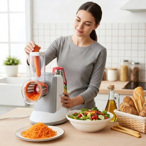 AD 4815 LG Szatkownica do warzyw z 5 nasadkami