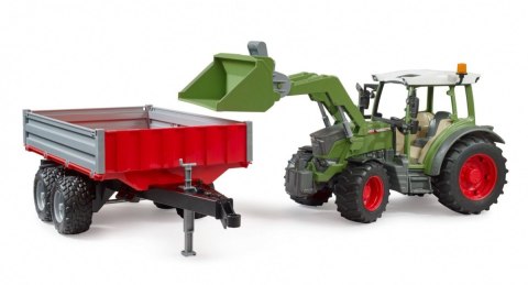 Ciągnik fendt vario 211 z ładowaczem czołowym i wywrotką