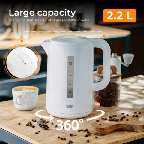 AD 1386 Czajnik elektryczny 2,2 l biały