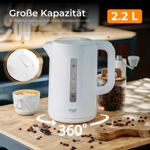 AD 1386 Czajnik elektryczny 2,2 l biały