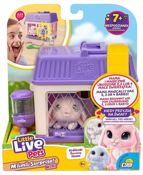 Figurka little live pets - mama surprise mini królik