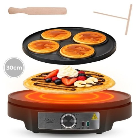 AD 3093 Naleśnikarka dwustronna elektryczna 30 cm | 2 in 1 | powłoka nieprzywierająca