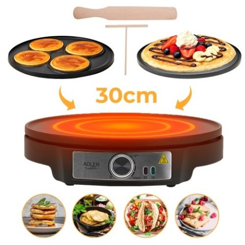 AD 3093 Naleśnikarka dwustronna elektryczna 30 cm | 2 in 1 | powłoka nieprzywierająca
