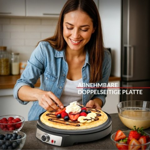 AD 3093 Naleśnikarka dwustronna elektryczna 30 cm | 2 in 1 | powłoka nieprzywierająca