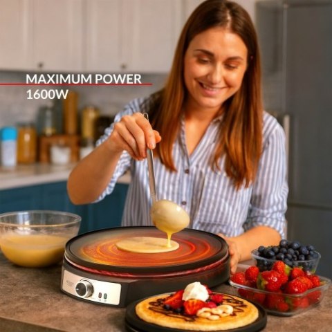 AD 3093 Naleśnikarka dwustronna elektryczna 30 cm | 2 in 1 | powłoka nieprzywierająca